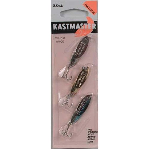 10 packs of 3 acme kastmaster spoons jigging spoon 1/4oz chrome gold silver blue